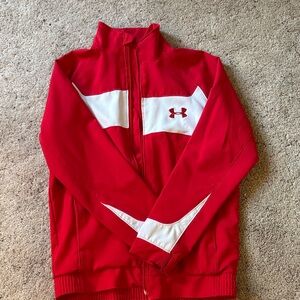 Under Armour Kids Red and White Jacket